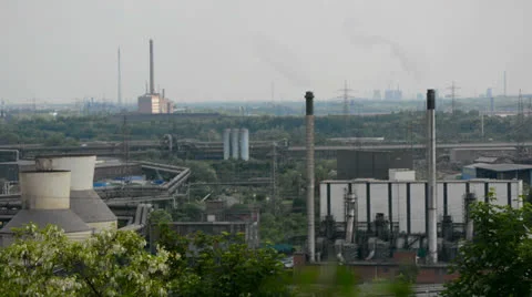 Green industrial region Stock Footage 24841867