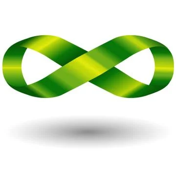Green infinity symbol Stock Illustration