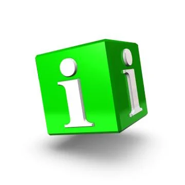 Green info box backward Stock Illustration
