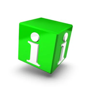 Green info box forward Stock Illustration