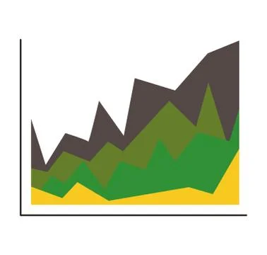 Green  infographic data concept. polygon  icon. vector graphic Stockillustratie