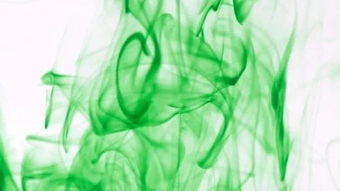 Green ink drops in water creating abstract background. Stock Footage 116525455
