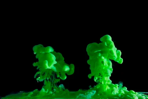 Green ink Stock Photos