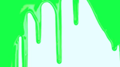 Green ink splash dissolving into white background Vídeo Stock 340003371