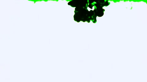 Green Ink In Water Stock-Footage 52549059