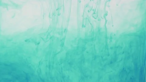 Green ink in water Stock Footage 84756916