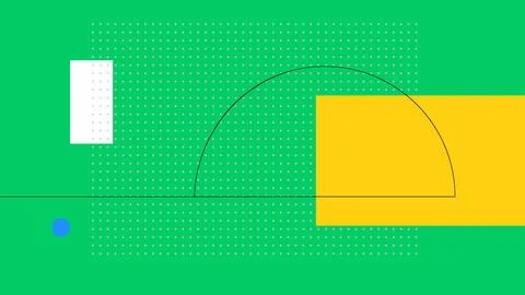 Green interface with yellow bar design background Stock Illustration