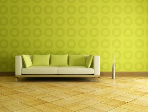 Green interior Illustrazione stock