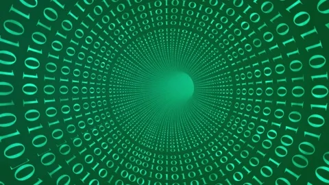 Green internet connection tunnel Stock Footage 145221073