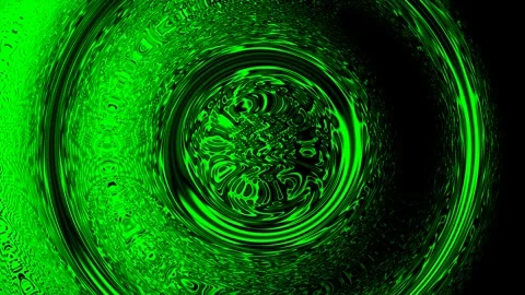 Green Irregular Radial Concentric Waves Motion Stock Footage 335557759