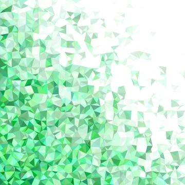 Green irregular triangle mosaic background Stock Illustration
