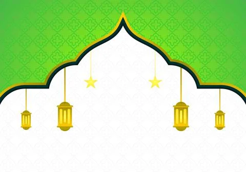 Green islamic background Stockillustratie