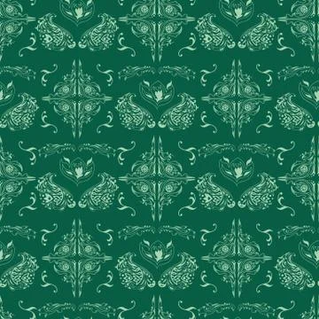 Green islamic pattern Stock Illustration