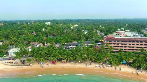 Green island in the ocean Stock Footage 146323625