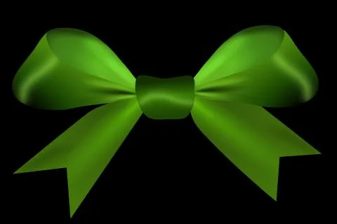 Green isolated on a black background Stock Illustration