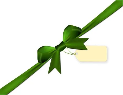 Green isolated on a white background centered with label Stock Illustration