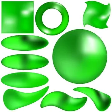 Green-Jade Buttons Stock Illustration