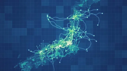 Network Map Diagram Stock Video Footage | Royalty Free Network Map ...