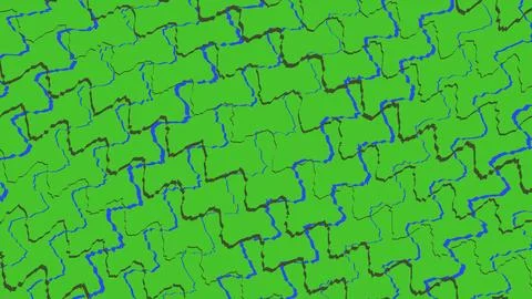 Green jigsaw puzzle pattern background Stock Illustration