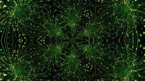 Green Kaleidoscope Stock Footage 79869735