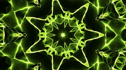 Green kaleidoscope motion background Stock Footage 30777104