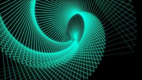 Green kaleidoscope sequence patterns.Abstract multicolored motion graphics Stock Footage 121332422