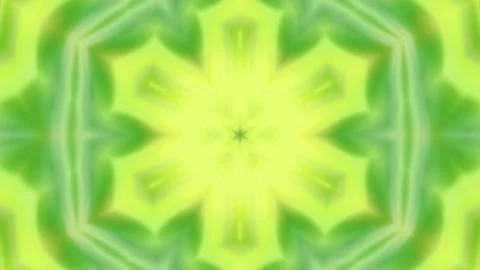 Green kaleidoscope soft pattern animation Stock Footage 208624068