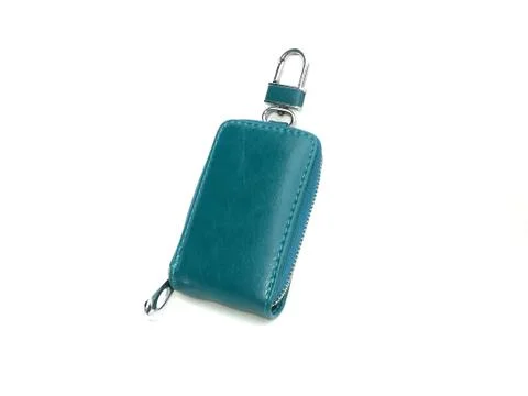Green key chain Foto stock