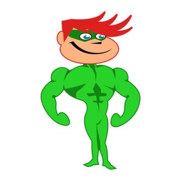 Green kid 스톡 일러스트