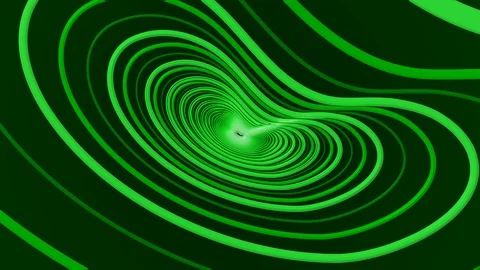 Green Kidney Lines Rotation Stock Footage 100436439