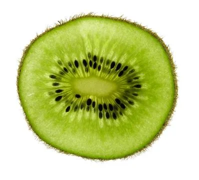 Green kiwi slice Stock Photos
