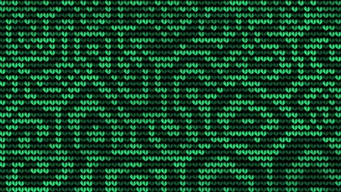 Green Knitted Matrix Digital Code Pattern Motion Background 動画素材 333454341