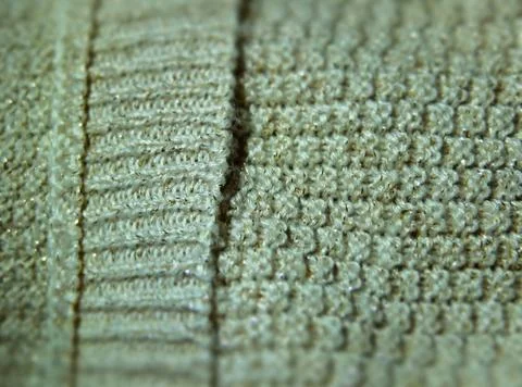 Green knitting surface, close up Stock Photos