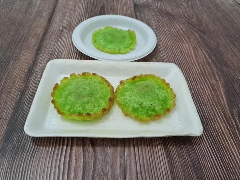 Green kucur cake Stock Photos