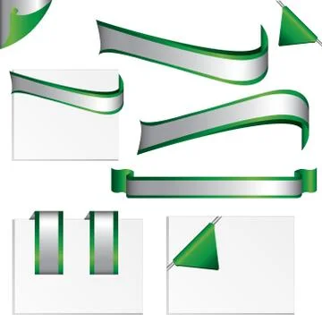 Green label Stock Illustration