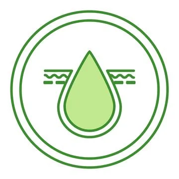 Green Label Moisturizing Cream. Vector Icon. Sticker For Cosmetics Packagin.. Stock Illustration