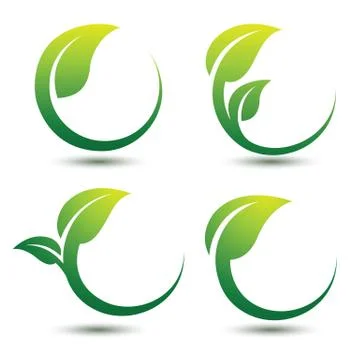 Green labels Stock Illustration