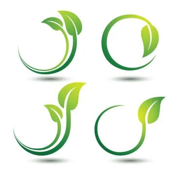 Green labels Stock Illustration