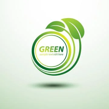 Green labels Stock Illustration