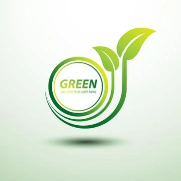 Green labels Stock Illustration