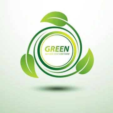 Green labels Stock Illustration