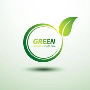 Green labels Illustrazione stock