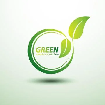 Green labels Stock Illustration