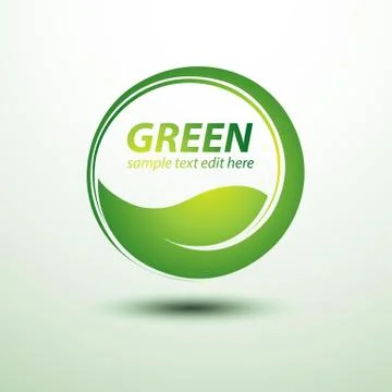 Green labels Illustrazione stock