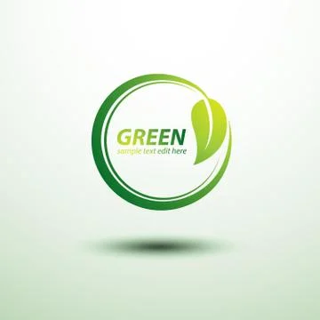 Green labels Stock Illustration