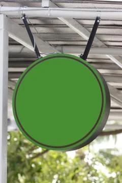A green labels. Foto stock