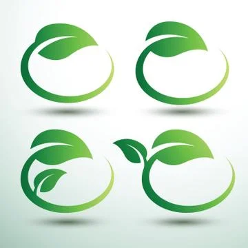 Green labels2 Stock Illustration