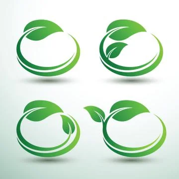 Green labels2 Stock Illustration