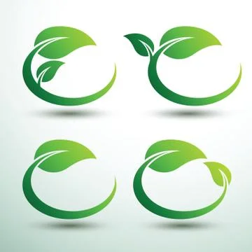 Green labels2 Stock Illustration