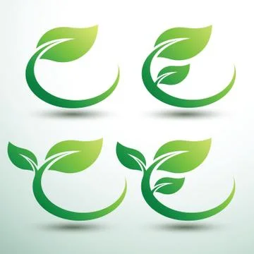 Green labels2 Illustrazione stock